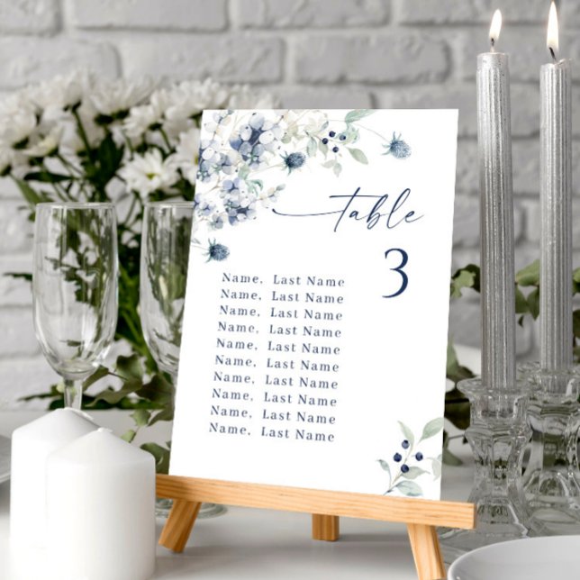 Winterkarten für Hochzeiten Tischnummer (Von Creator hochgeladen)