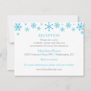 Winterkarten mit Snowflakes/Winter Hochzeit-Empfan Einladung