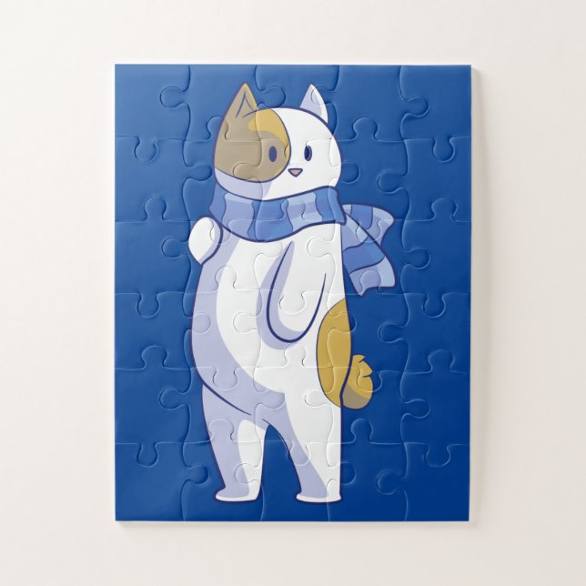 Winterkatzenpuzzle Puzzle (Vertikal)