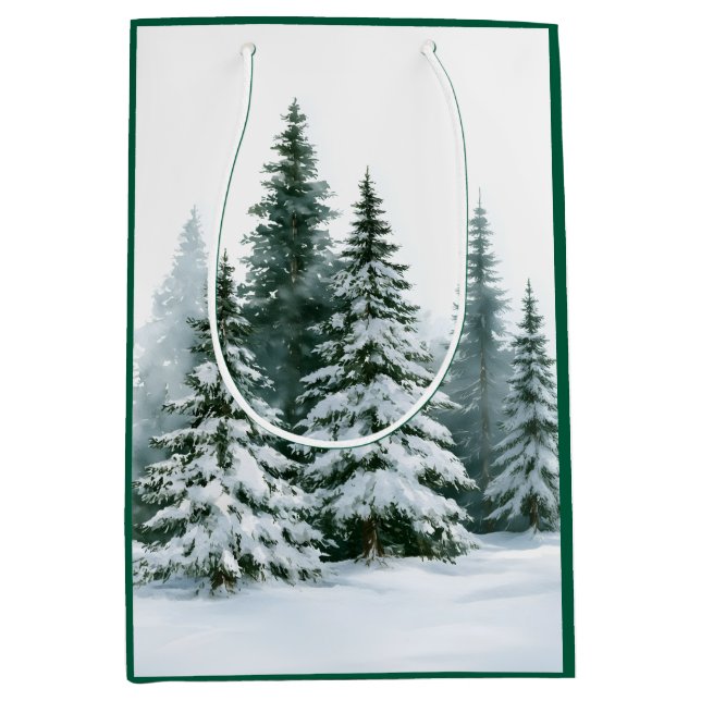 Winterkiefern Mittlere Geschenktüte (Vorderseite)