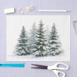Winterkiefern Seidenpapier