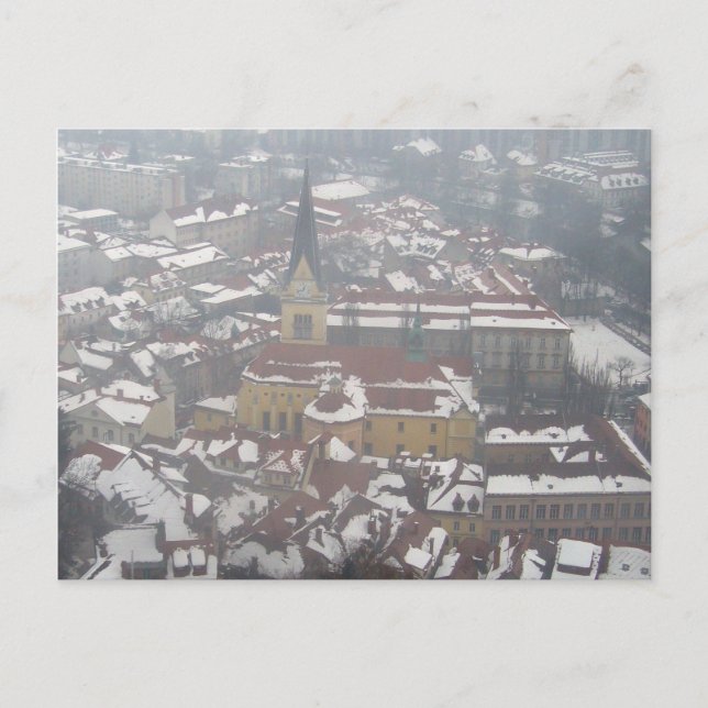 Winterkirche Ljubljana Postkarte (Vorderseite)