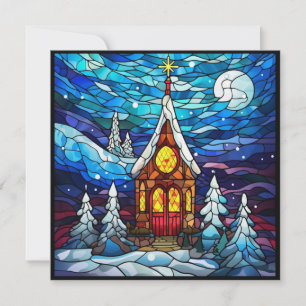 Winterkirchenkarte Feiertagskarte