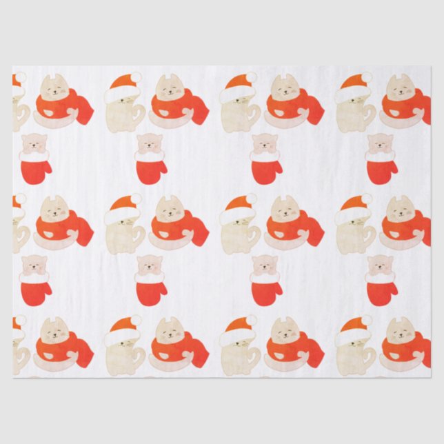 Winterkitty Seidenpapier (Vorderseite)