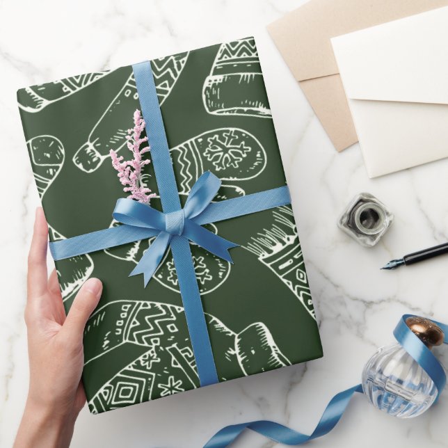 Winterkleid Sweaters Mittens Scarves Socken Wrapp Geschenkpapier (Schenken)