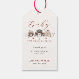 Winterkleidung Weihnachtsdusche Danke Geschenkanhänger