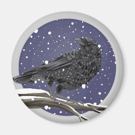 Winterkrähe Magnet
