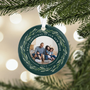 Winterkranz Erste Weihnachten in unserer neuen Z Ornament