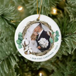  | Winterkranz Keramik Ornament