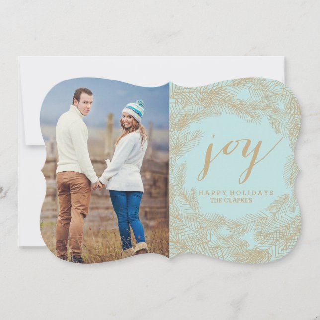 WINTERKREATH | JOY | STYLISH HOLIDAY CARD FEIERTAGSKARTE (Vorderseite)