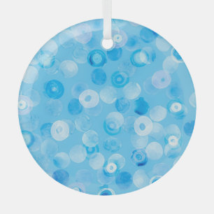 Winterkreise: Abstrakte Polka-Punkte. Ornament Aus Glas