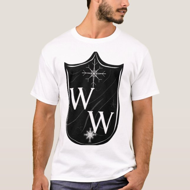 Winterkrieg-Schneeflocke & Schild T-Shirt (Vorderseite)