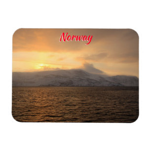 Winterküste Norwegens Magnet