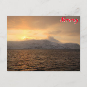 Winterküste Norwegens Postkarte