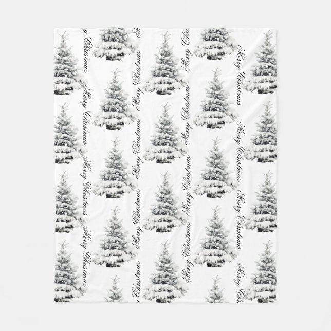 WINTERLAND Weihnachtsdecke Fleecedecke (Vorderseite)