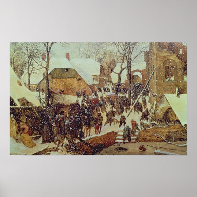 Winterlandschaft, 16. Jahrhundert Poster (Vorne)