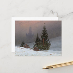 Winterlandschaft, 1811 von Caspar David Friedrich Feiertagspostkarte