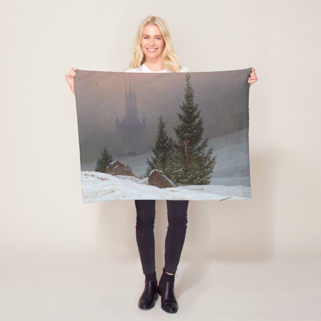 Winterlandschaft, 1811 von Caspar David Friedrich Fleecedecke (Beispiel)