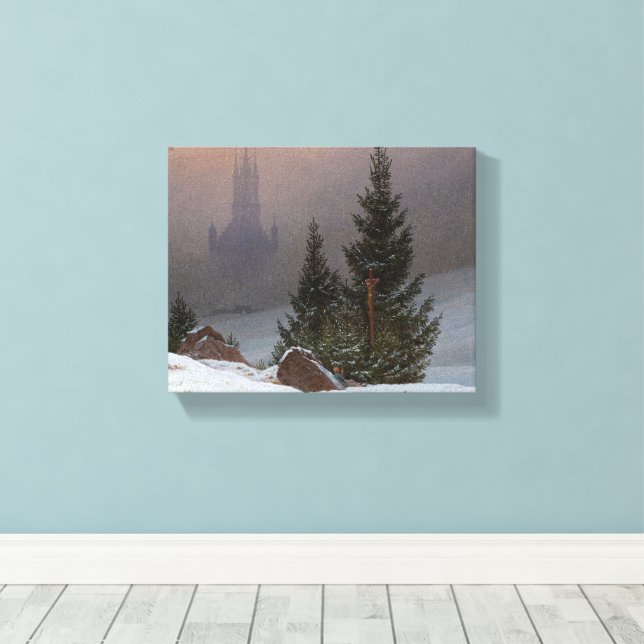 Winterlandschaft, 1811 von Caspar David Friedrich Leinwanddruck (Insitu (Holzboden))