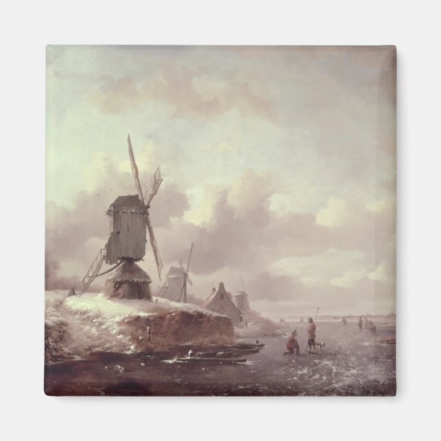 Winterlandschaft 3 magnet (Vorne)