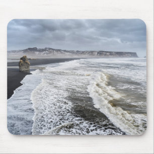 Winterlandschaft am Strand Mousepad