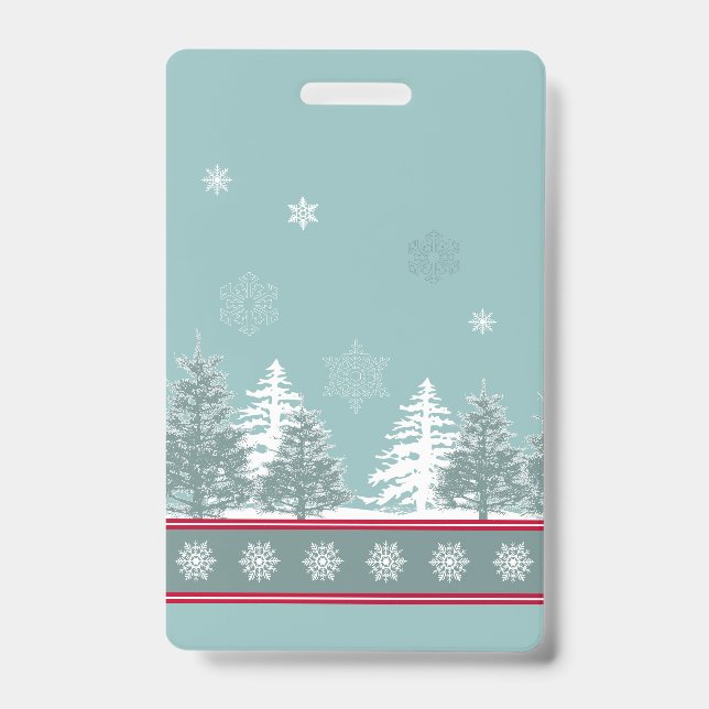 Winterlandschaft Ausweis (Vorderseite)