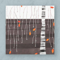 Winterlandschaft Bäume Kunst