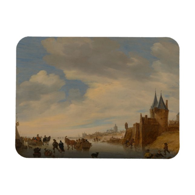 Winterlandschaft bei Arnhem | 1653 Magnet (Horizontal)