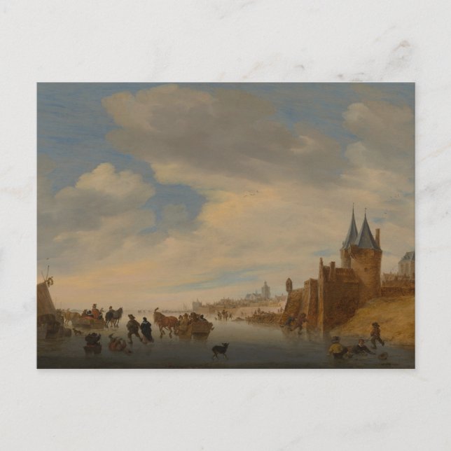 Winterlandschaft bei Arnhem | 1653 Postkarte (Vorderseite)