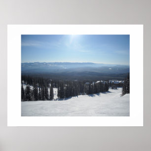 Winterlandschaft bei Big White Poster