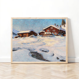 Winterlandschaft bei Davos Poster