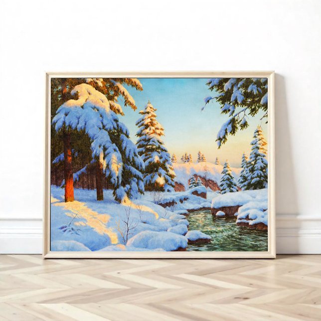 Winterlandschaft, Bessonof Poster (Von Creator hochgeladen)