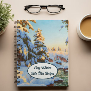 Winterlandschaft, Bessonof, Rezepte Notizbuch
