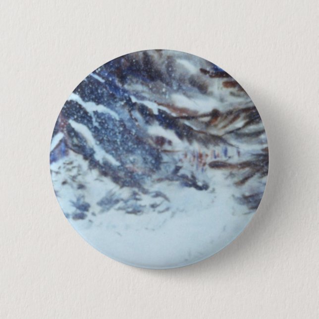 Winterlandschaft Button (Vorderseite)