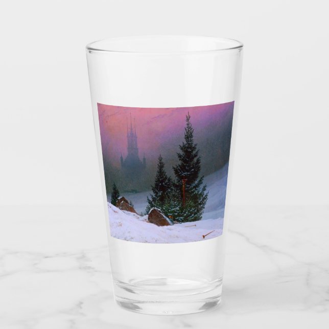 Winterlandschaft Caspar David Friedrich Glas (Vorderseite)