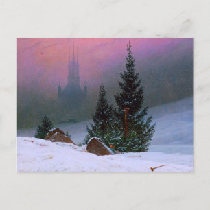 Winterlandschaft Caspar David Friedrich Postkarte
