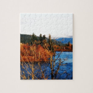 Winterlandschaft Columbia Gorge Puzzle