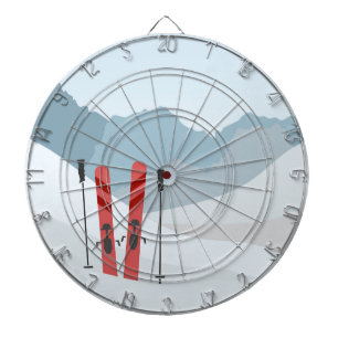 Winterlandschaft Dartscheibe