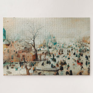 Winterlandschaft Eis Läufer 1608 Hendrick Avercam Puzzle