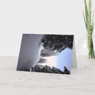 Winterlandschaft Feiertagskarte