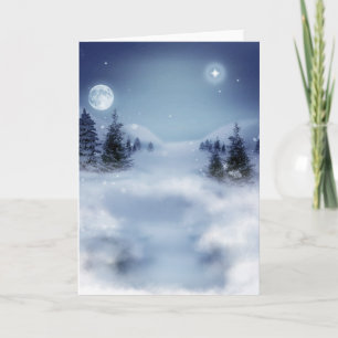 Winterlandschaft Feiertagskarte