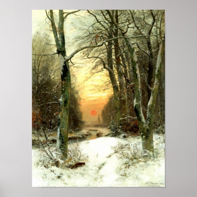 Winterlandschaft, Fine Art  Poster (Vorne)