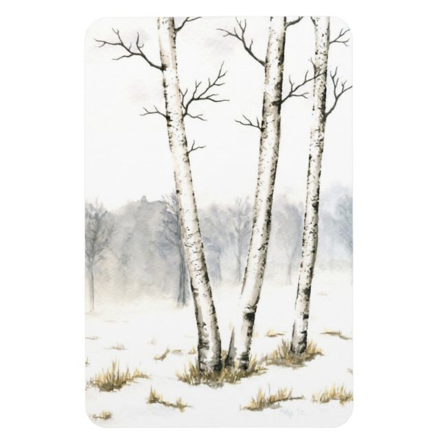 Winterlandschaft Flexi Magnet (Vertikal)