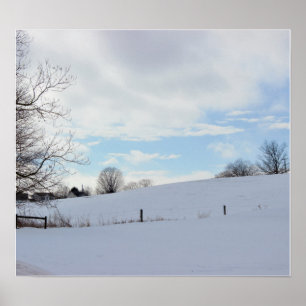 Winterlandschaft-Foto Poster