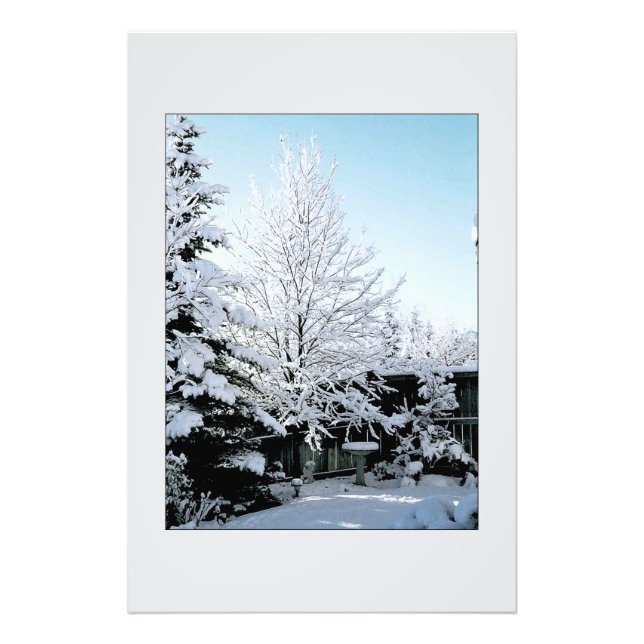 Winterlandschaft Fotodruck (Vorne)
