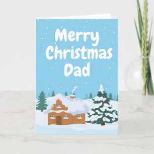 Winterlandschaft - Frohe Weihnachten Vater