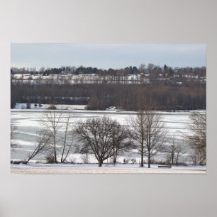 Winterlandschaft Frozen Poster-See Poster