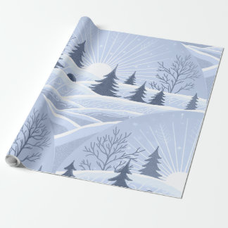Winterlandschaft Geschenkpapier