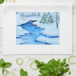 Winterlandschaft Geschirrtuch