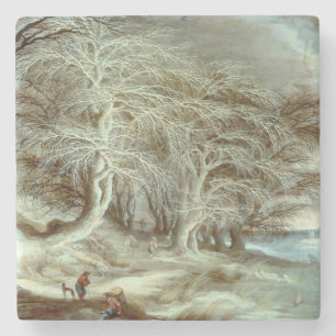 Winterlandschaft Gijsbrecht Leytens Steinuntersetzer
